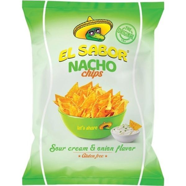 El Sabor 100G Nacho Chips Hagymás-Tejfölös