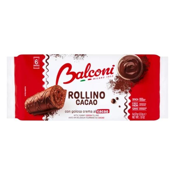Balconi Rollino Cacao 222g (6*37g) Csokis