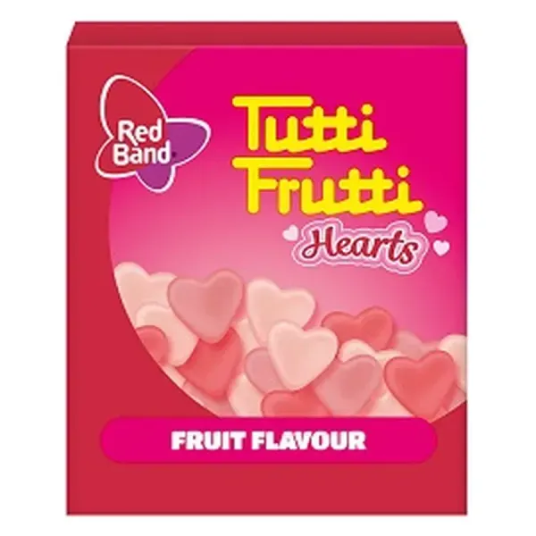 Red Band Tutti Frutti Gumicukor 15G Hearts