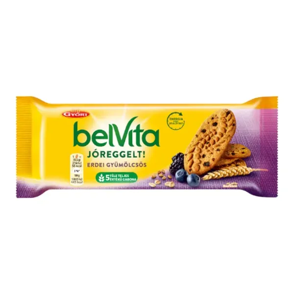 Győri Jó Reggelt Keksz 50G Erdei (Lila)