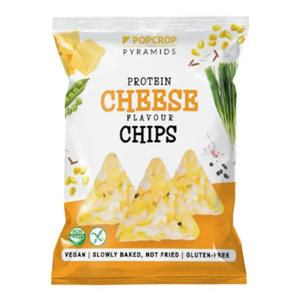 Popcrop Protein Piramis Snack 60G Sajt-Hagyma, Gluténmentes