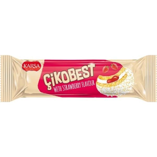 Cikobest 56G Strawberry White Marshmallow Epres Szendvicskeksz PLCI0003