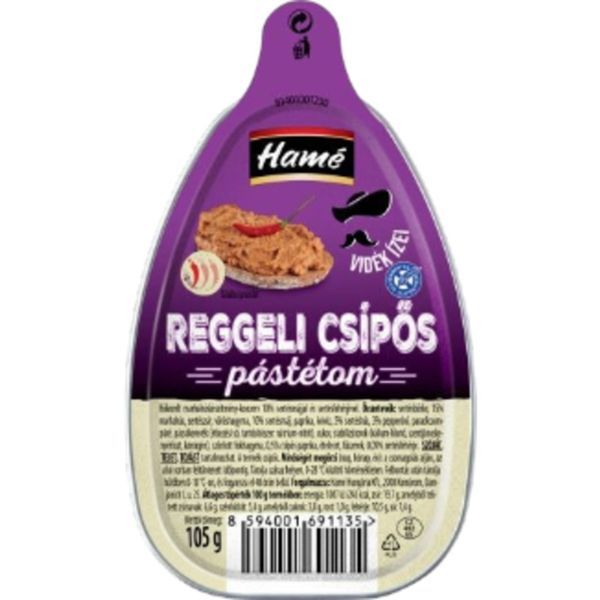 Hamé 105G Reggeli Csípős Marhahús Pástétom