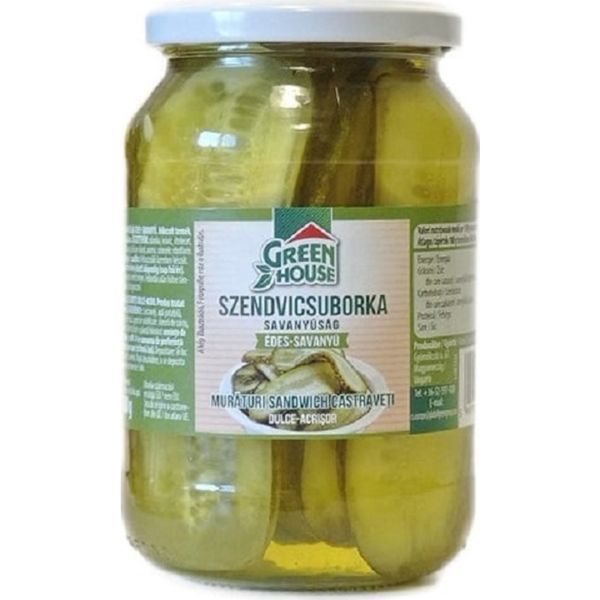 Green House 500ML Szendvicsuborka Édes-Savanyú