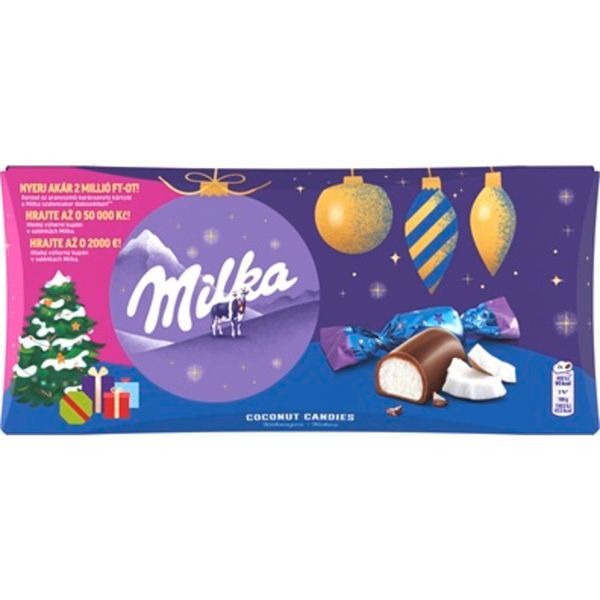Szaloncukor 255G Milka Kókuszos