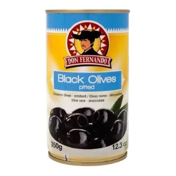 Don F. 350G Black Olives Pitted Magozott