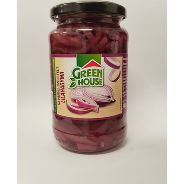 Green House 370ML Savanyú, Szeletelt Lilahagyma