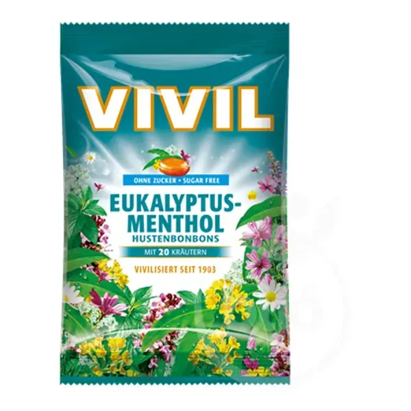 Vivil 60G Cukormentes Mentolos-Eukaliptuszos Torokcukor