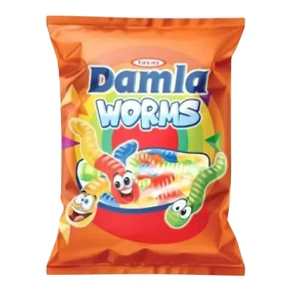 Damla 80G Gummy Worms Vegyes Gumicukor
