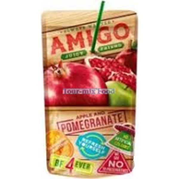 Amigó 200ML Szívószálas Gránátalma