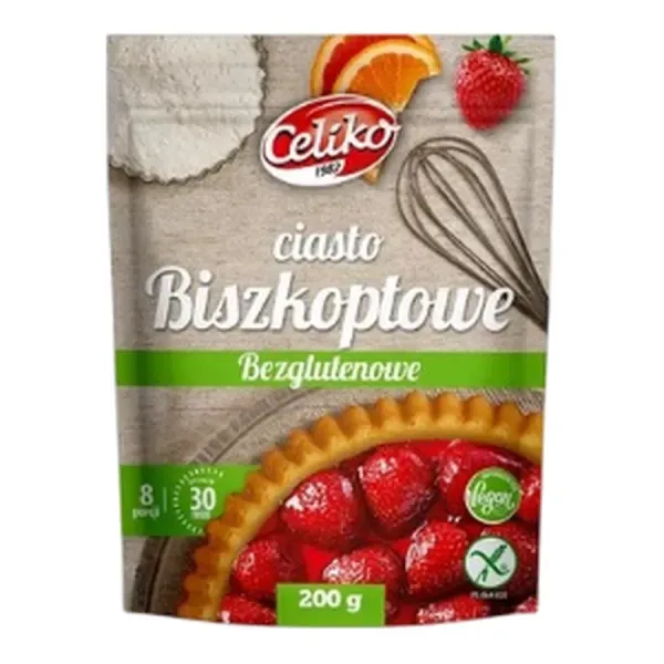 Celiko Piskóta Lisztkeverék 200G Glutén Mentes,Vegán