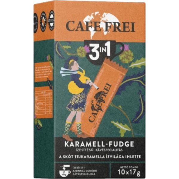 Cafe Frei 170G 3in1 Skót Karamell-Fudge kávéspecialitás (10*17G)