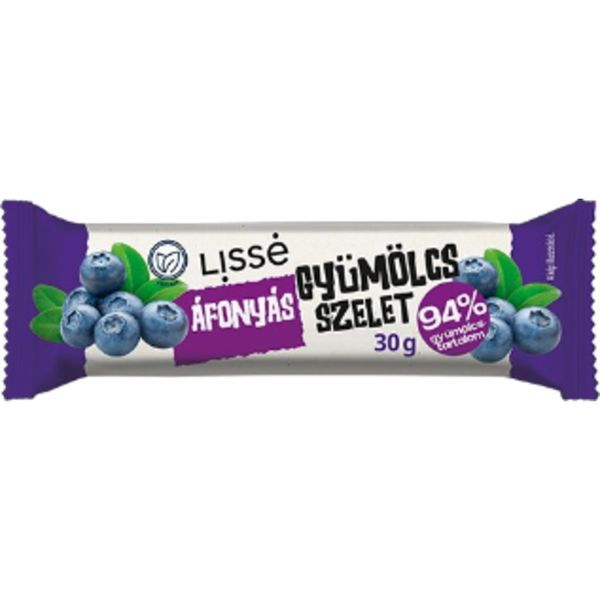 Lissé 30G Feketeáfonyás Gyümölcsszelet (94%)