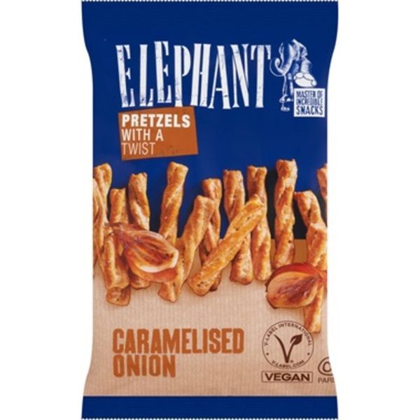 Elephant Snack 80G Csavart Perec Karamellizált Hagymás