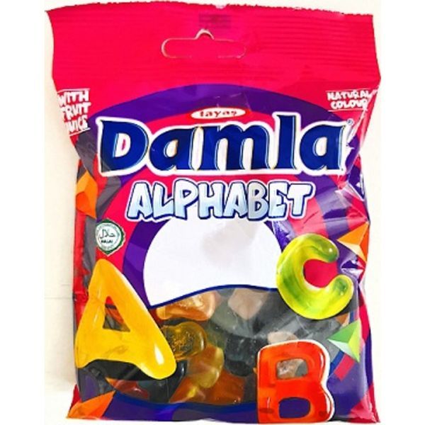 Damla 80G Gummy Alphabet Vegyes Gumicukor