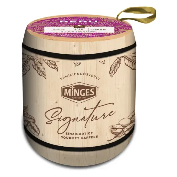 Minges Peru 250G Szemes Fahordóban
