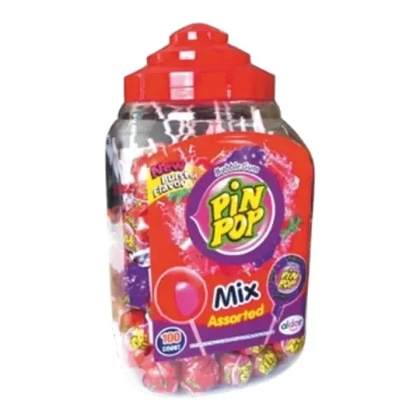 Aldor Pin Pop Assorted Mix Nyalóka+Rágó /100*18G/