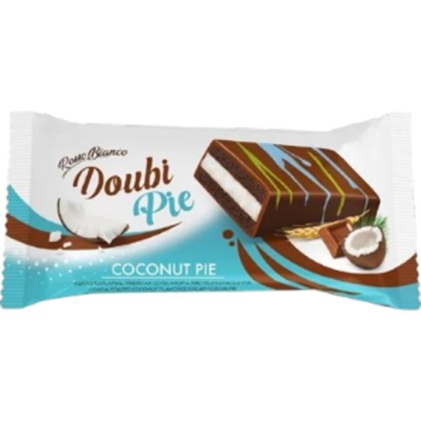 Rosso Bianco 40G Doubi Pie Kókusz Ízű Krémmel Töltött Kakaós Piskóta
