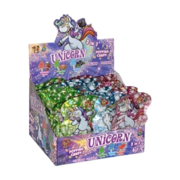Dulce Vida Unicorn Popping Candy&Lollipop&Sticker 16G 1207