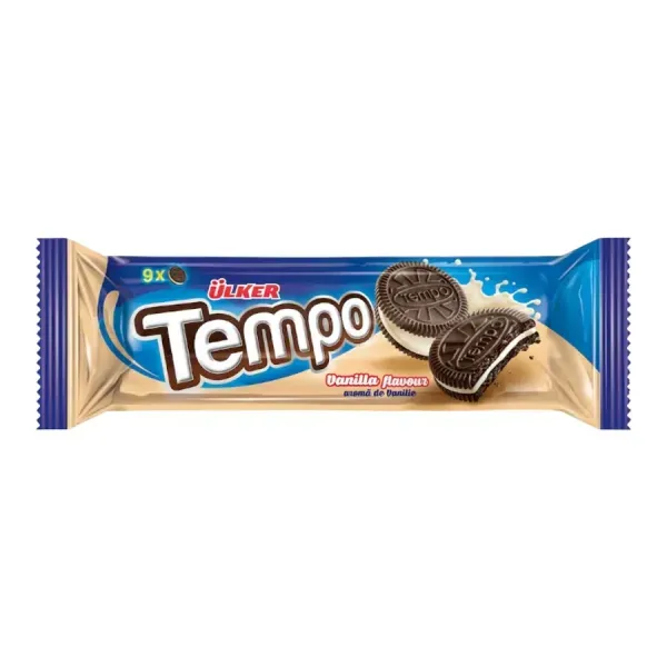 Ülker Tempo 61G Kakaós Keksz Vaníliás Krémmel