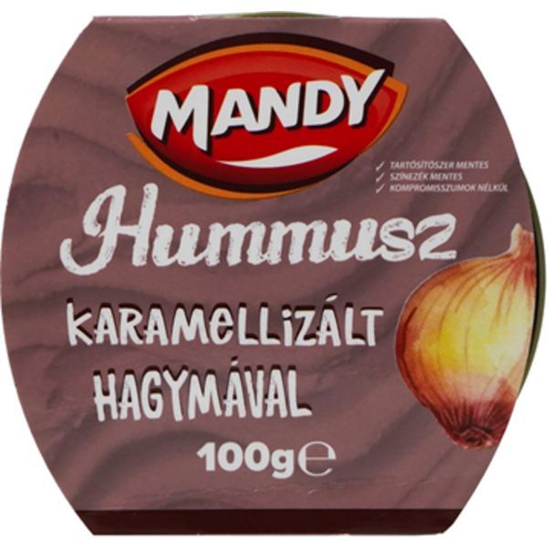 Mandy 100G Hummusz Karamellizált Hagymával