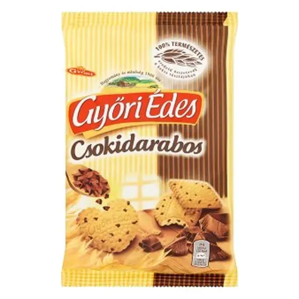 Győri Édes Keksz Csokidarabos 150G