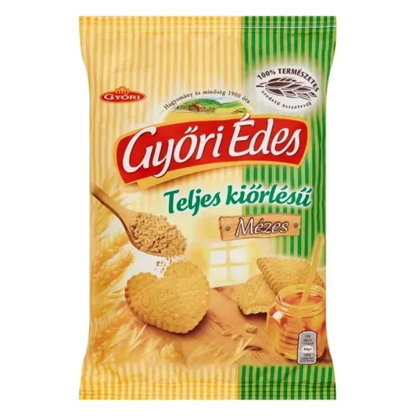 Győri Édes Teljes Kiőrlésű Keksz 150G Méz