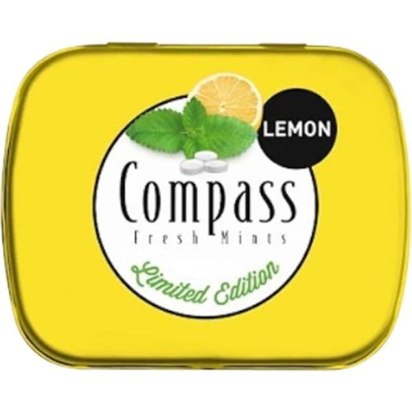 Compass 14G Lemon Fresh Mints Cukorka