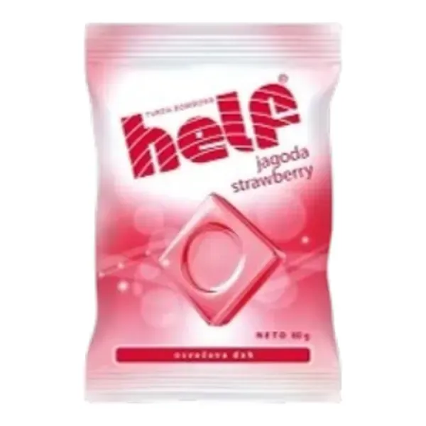 Helf Keménycukorka Strawberry 80G