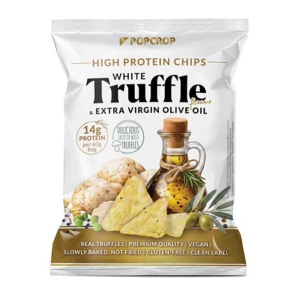 Popcrop Protein Piramis Snack 60G Fehér Szarvasgombával, Gluténmentes