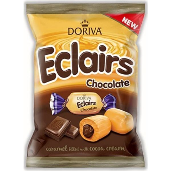 Eclairs 1KG Csokoládéval Töltött Tejkaramella