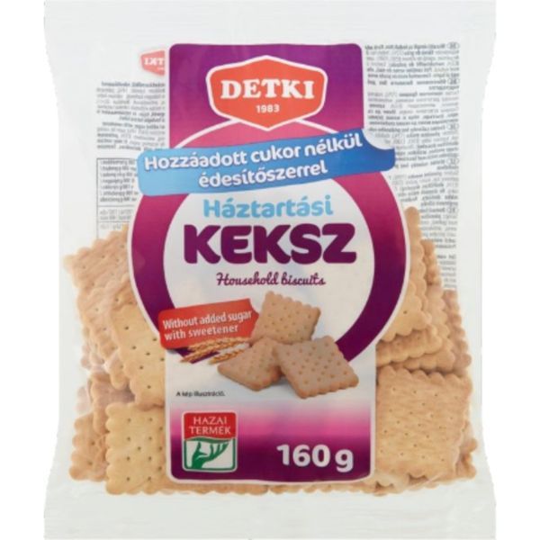Detki Háztartási Keksz Cukormentes 160G