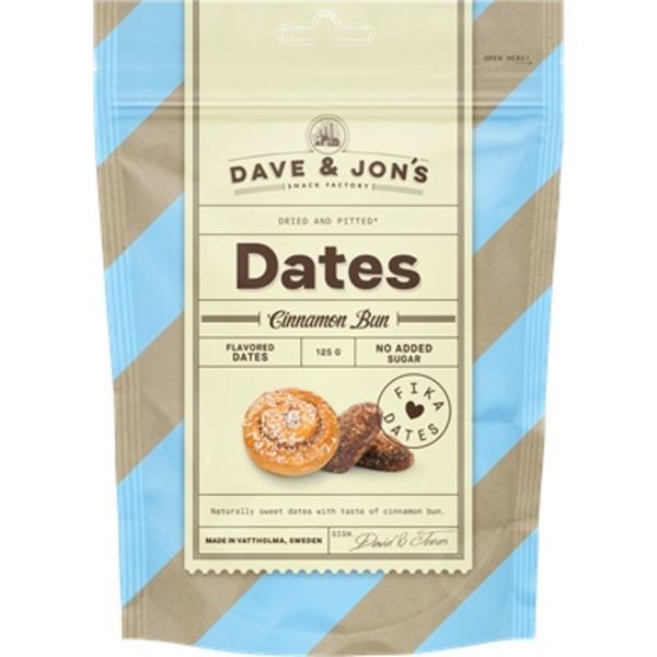 Dave & Jon's 125G Dates Cinnamon Bun - ízesített datolya