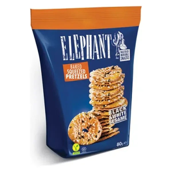 Elephant Snack 80G Lapos Perec Szezámos