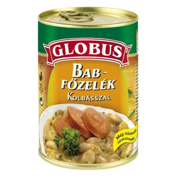 Globus 400G Babfőzelék Kolbásszal