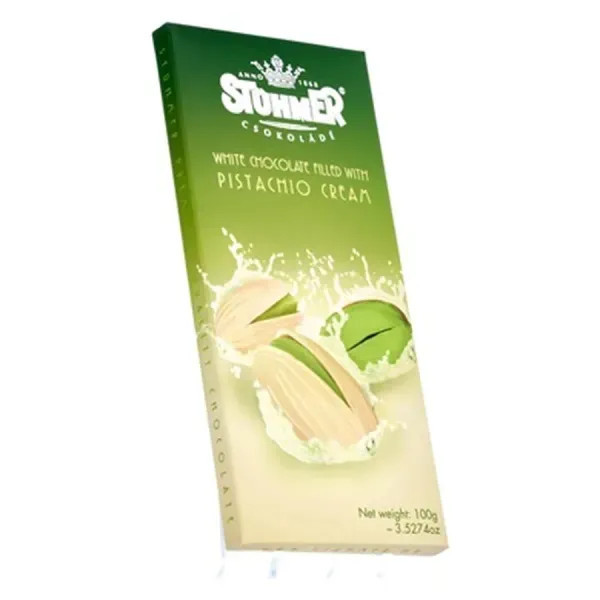 Stühmer 100G Pisztáciás krémmel töltött fehércsokoládé