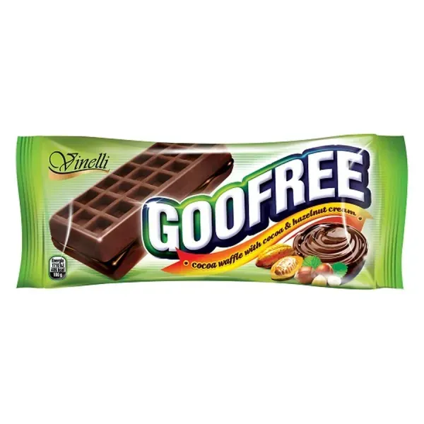 Goofree 50G Kakaós Piskóta Kakaós-Mogyorós Krémmel Töltve