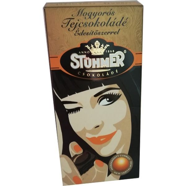 Stühmer 100G Diabet. Mogyorókrémes Tejcs. Édesítőszerrel