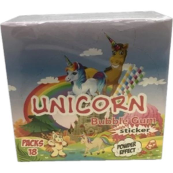 Cigi Rágó 35G Dobozos Bubble Gum Stick Unicorn 909