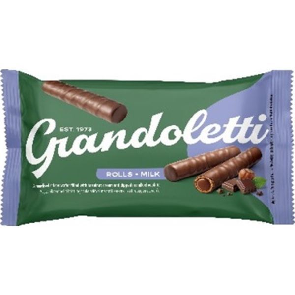 Grandoletti 50G Mogyorókrémmel Töltött Tejcsokoládéval Mártott Karamellizát Ostyarúd