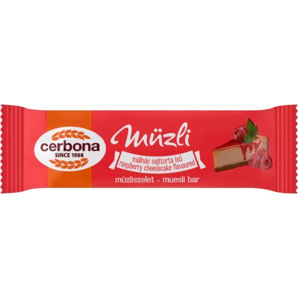 Cerbona Müzliszelet 20G Málnás Sajttorta