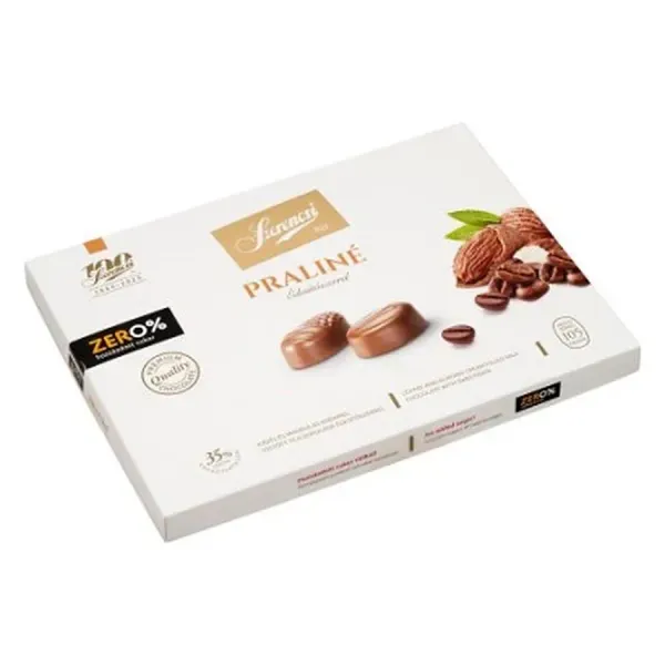 Szerencsi 105G ZERO Mandula és Kávé krémmel töltött praliné