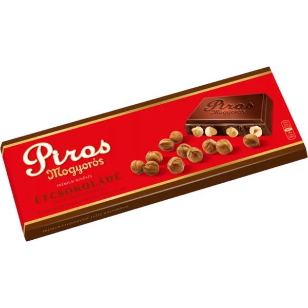 Piros Mogyorós 225G Étcsokoládé