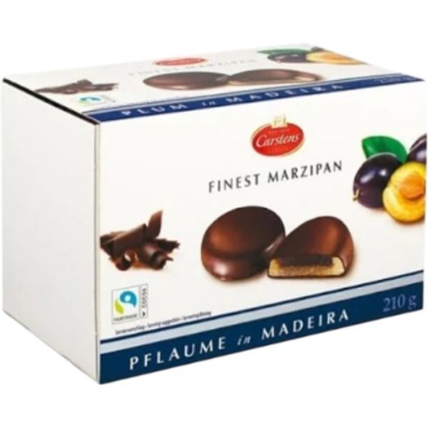Carstens 210G Finest Marzipan Pflaume In Madeira