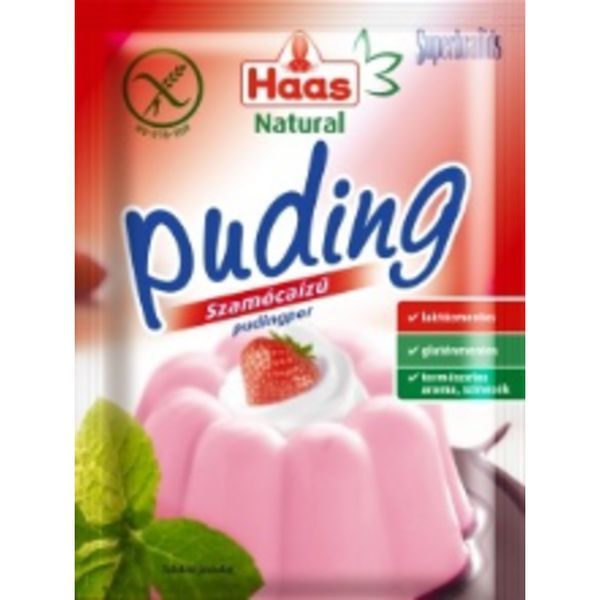 Haas Natural Pudingpor Szamóca 40G