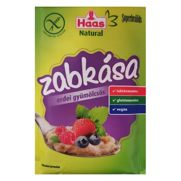 Haas Natural Zabkása 50G Erdei Gyümölcs