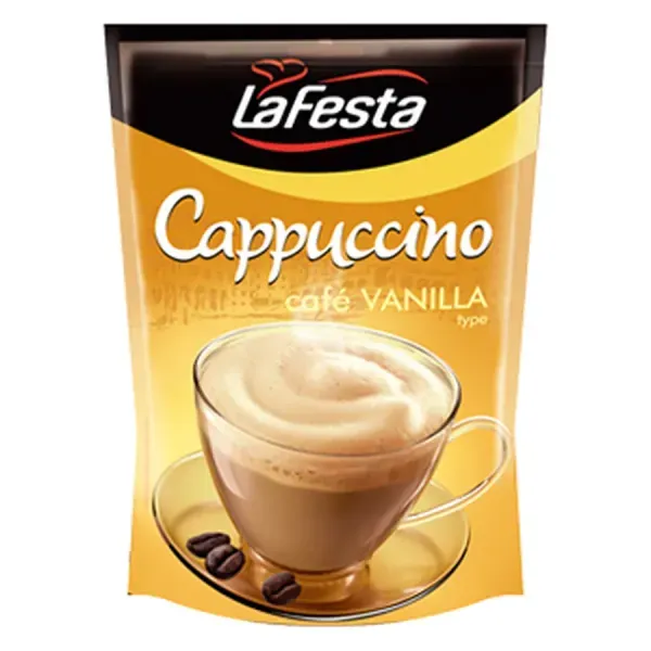 Cappuccino Lafesta Utántöltő Vanília 100G