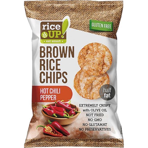 Rice Up 60G Brown Rice Chips Hot Chili Pepper