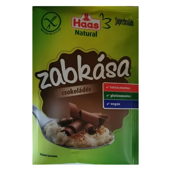Haas Natural Zabkása 50G Csokoládé
