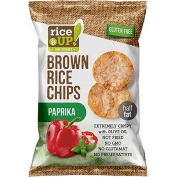 Rice Up 60G Brown Rice Chips Paprika